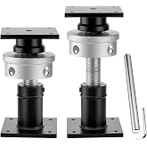 Screw Jacks Home Leveling, 6.5-9" House Floor Jacks, 22,046LBS | Heavy-Duty Small Basement Floor Jack for Crawl Space Home Leveling, Stair Support, Beam &amp; Floor Sagging Repair, 2 PCS Black