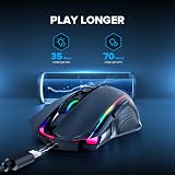Redragon Wireless Gaming Mouse 9 Programmable Buttons RGB DPI 250-8000 KS view 6