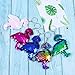 Aneco 15 Pack Flip Sequin Key Chain Flamingo Shape Party Favors Key Ring Hanging Key Chain Decoration for Party Supplies, 5 Colors