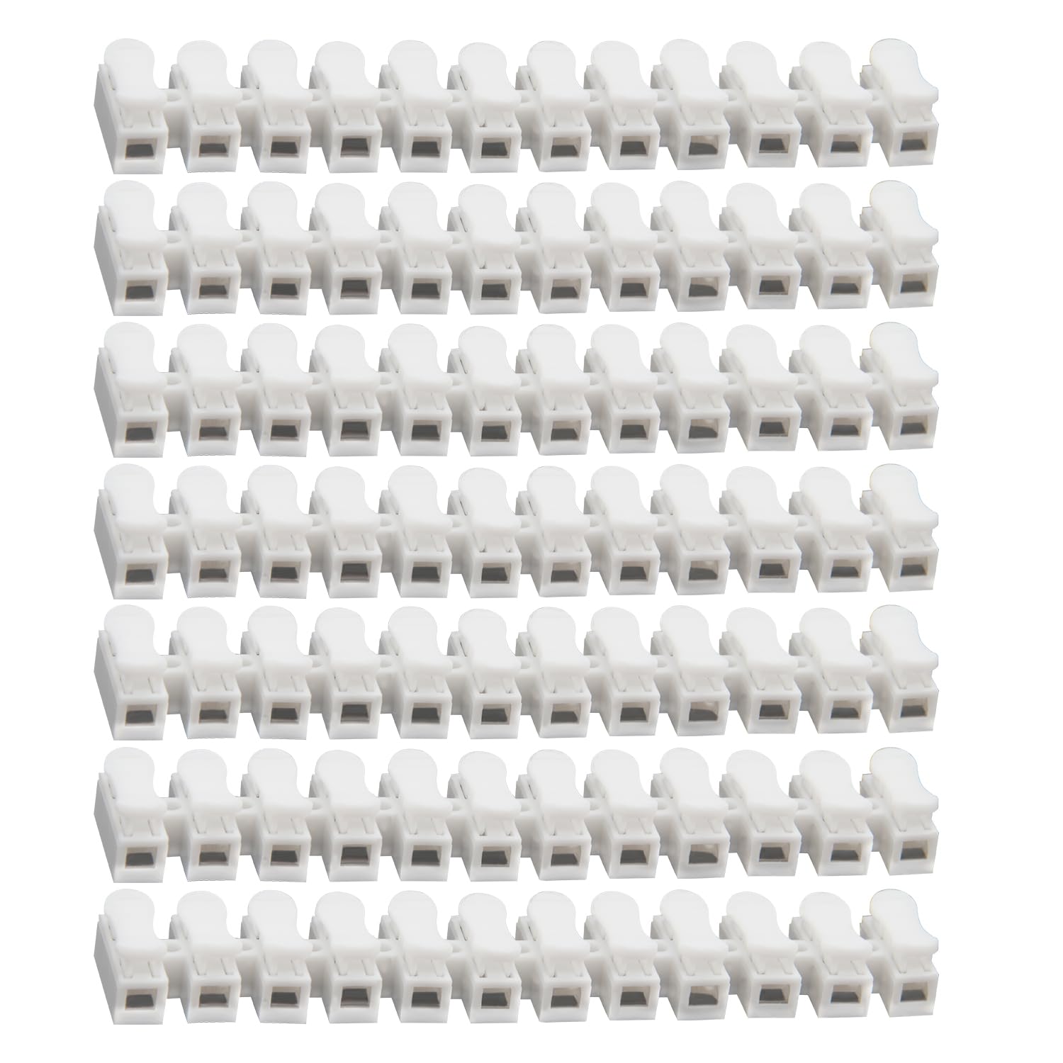 YIXISI 7 PCS Spring Connector, CH12 Quick Connector, 12P No Welding Quick Connector, Cable clamp Terminal Block, NO Screw Terminal Spring Connector, for LED Strip Light Wire Connecting