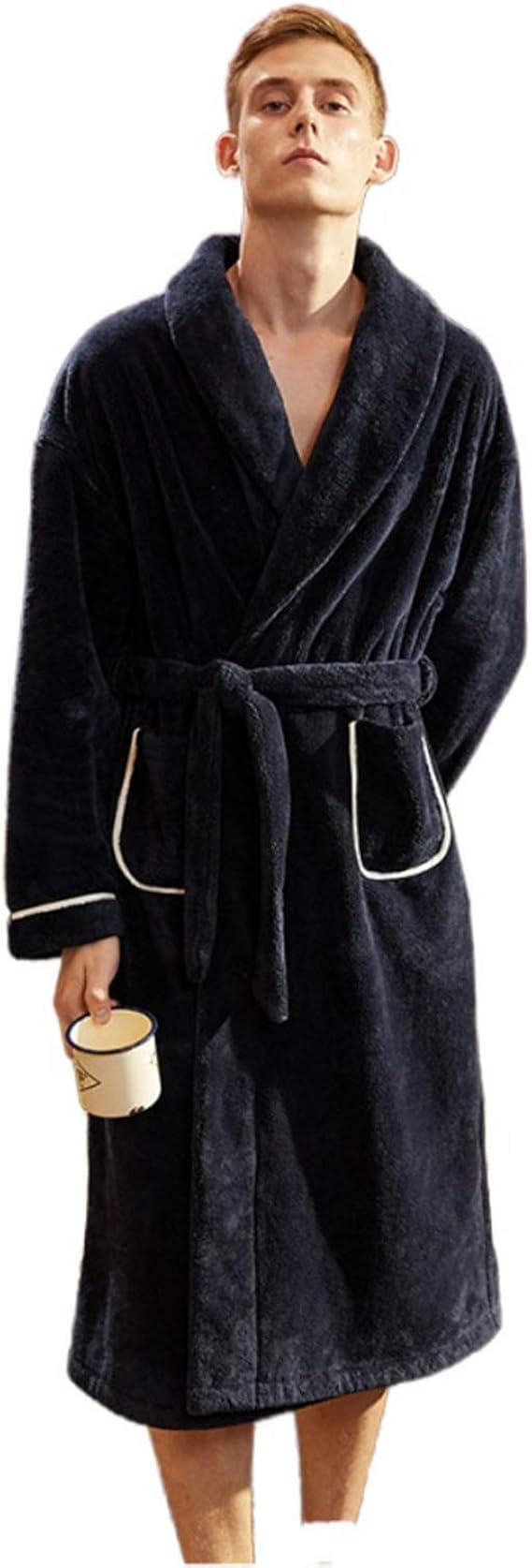 bademantel beige herren