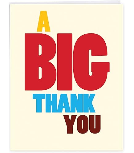Large Thank You Cards Funny Jumbo Size Cards 22.05 X Iceland - View #3