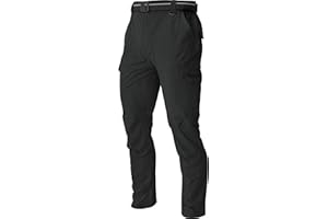 AREOUTS Men's Cargo Work Hiking Pants Lightweight Water Resistant Quick Dry Fishing Travel Camping Outdoor Breathable Multi Pockets