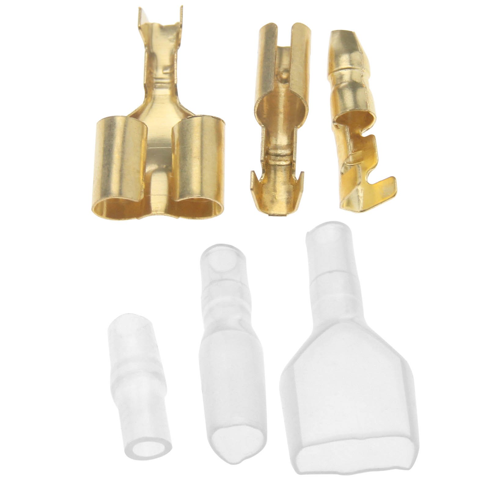 70 x Motorcycle Scooter Bullet Connectors Terminals 3.9mm Male/Female & Double