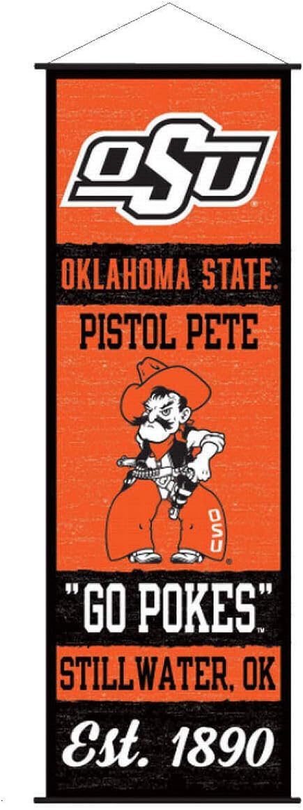 Oklahoma State Cowboys Banner and Scroll Sign