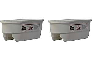 HOME DEK DEKOR White Dual Rail Planter (Pack of 2)