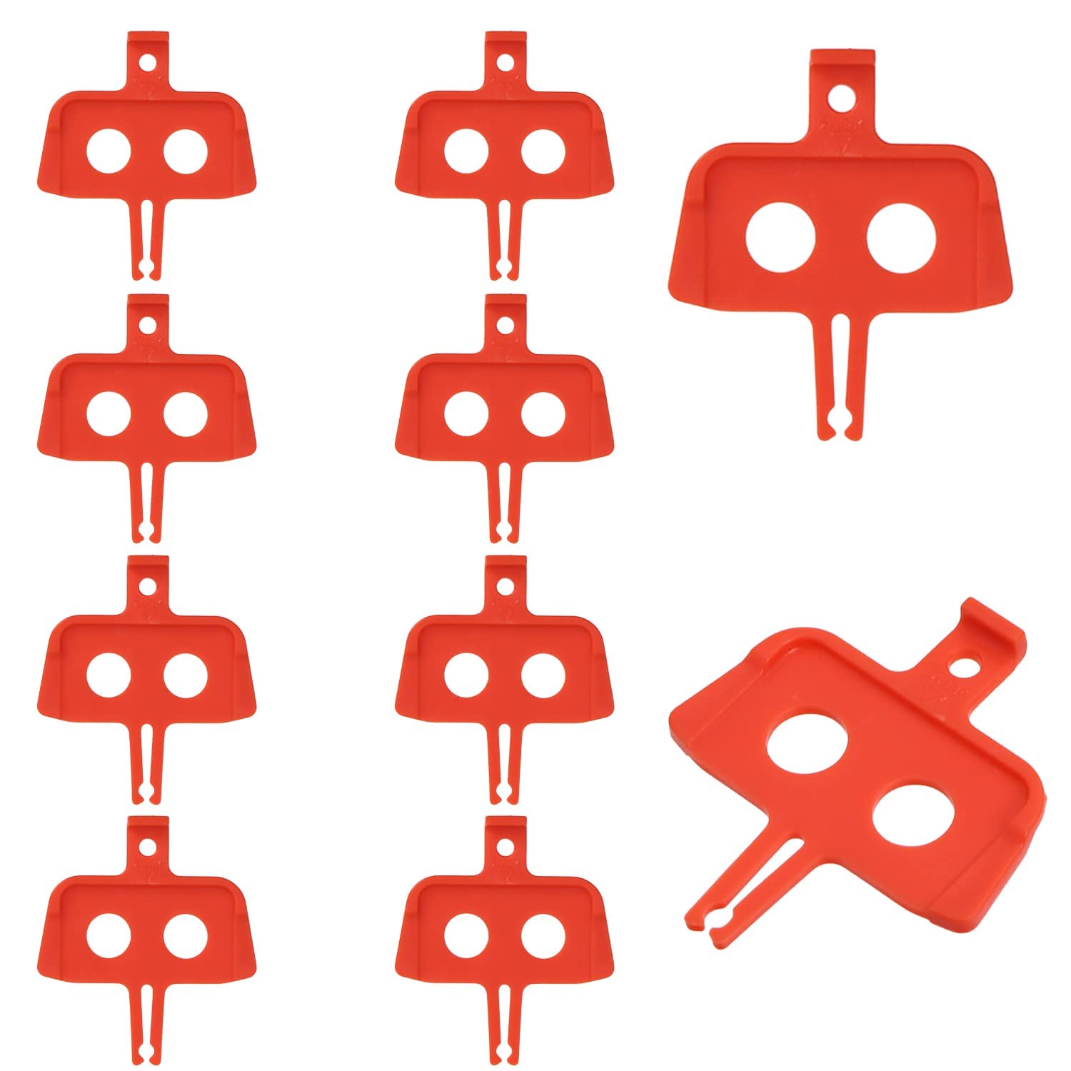 10 Pcs Bicycle Brake Spacer Hydraulic Disc Brake Pads Mountain Bike Plastic Hydraulic Oil Pressure Disc Protector MTB Brakes Pads