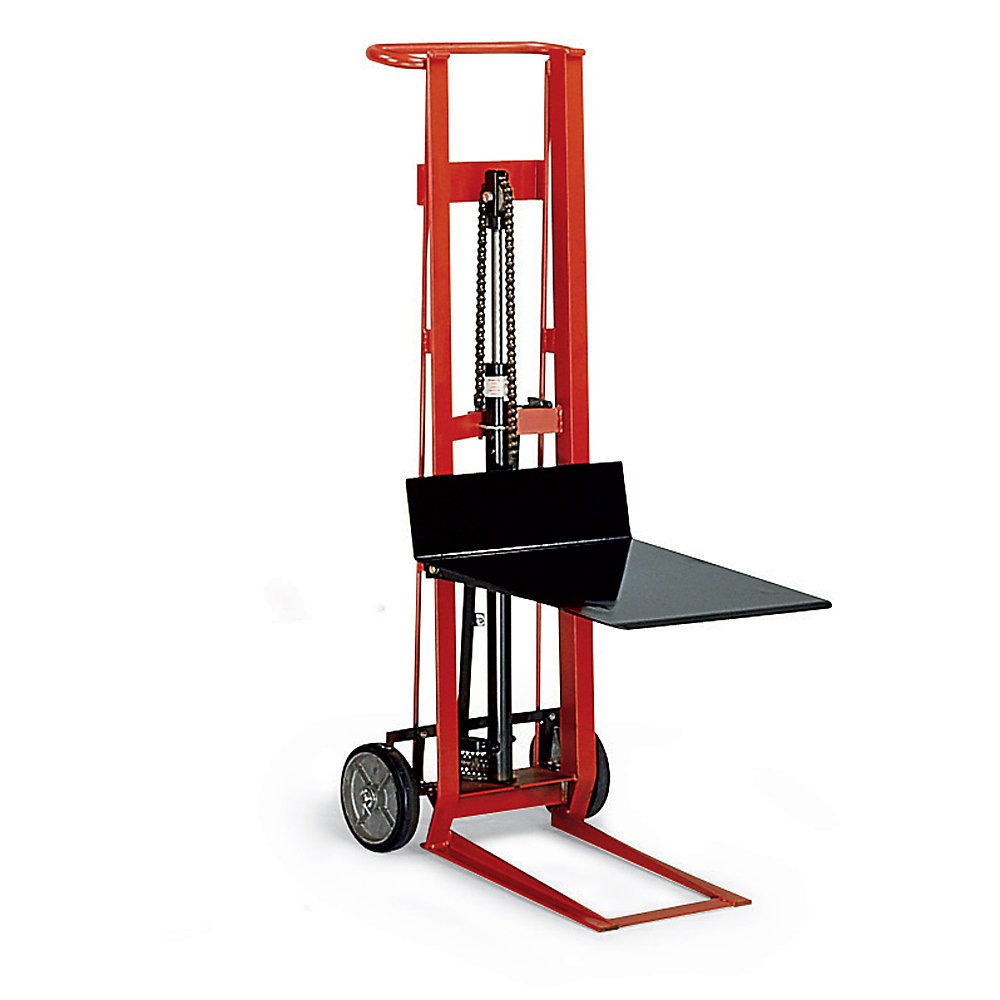 WESCO 260002 Platform Lift Hand Trucks, Hydraulic Pedal Lift, Two 8