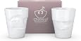FiftyEight Set Di 2 Tazze In Porcellana “Verschmitzt + Vergnügt” – 350 Ml – Lavabili In Lavastoviglie E Microonde