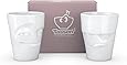 FiftyEight Set Di 2 Tazze In Porcellana “Verschmitzt + Vergnügt” – 350 Ml – Lavabili In Lavastoviglie E Microonde