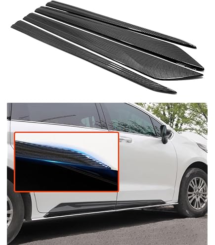 For Toyota RAV4 2019-2024 Exterior Side Rearview Mirror Cover Door Side Moulding Trim Gloss Black