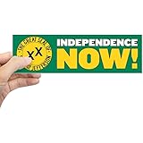 CafePress - Independence Now Bumper Sticker - 10"x3" Rectangle Bumper Sticker Car Decal