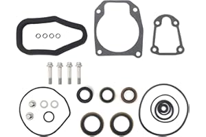QuickMarine 5000309 Marine Gearcase Lower Unit Seal Kit with Drain Screws for Johnson Evinrude 40-75 HP Outboard Boat Motors replaces 396349 Sierra 18-8383
