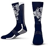 For Bare Feet NFL Youth V Curve Socks - Machine Washable - Poly-spandex blend - Perfect Fit and Durability for Active Young