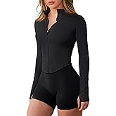 GYM RAINBOW Workout Jackets for Woman Lightweight Athletic Full Zip Running Jacket BBL Cropped Jackets Slim With Thumb Holes