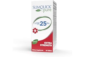 Slimquick Pure 3x Extra Strength Pill for Women, Helps Achieve Weight Goals, Helps Metabolism, Lose Excess Water, Keeps Full for Longer with Green Tea Extract, Caste Tree, Caffeine, MCT Oil - 60 Count