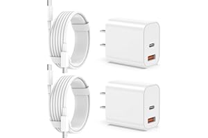 NIUBIL iPhone 17 16 15 Charger Fast Charging,20W USB C Wall Charger Block with 6ft Type C to C Cable Cord for Apple iPhone 17/17 Pro/17 Pro Max/17 Air/16/16 Plus/16 Pro/16 Pro Max/15/15 Pro Max/iPad Pro/Mini