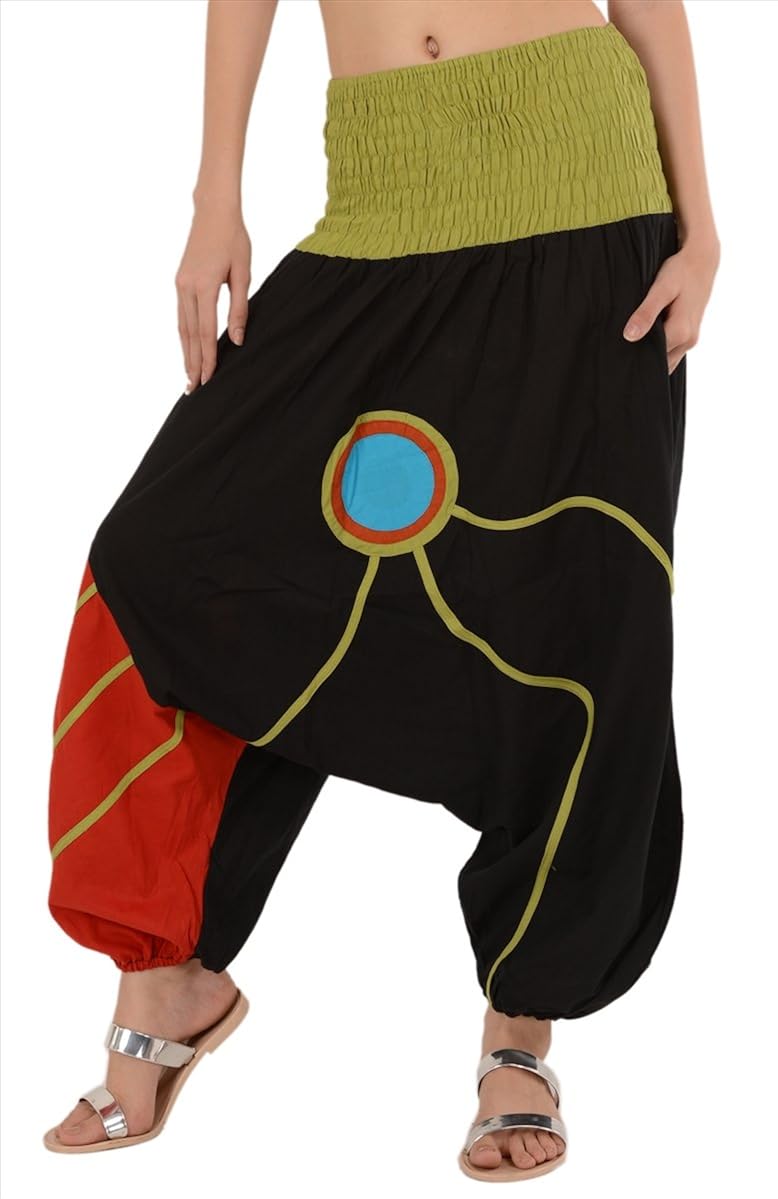 sns pure cotton harem pant aladdin piping pajama