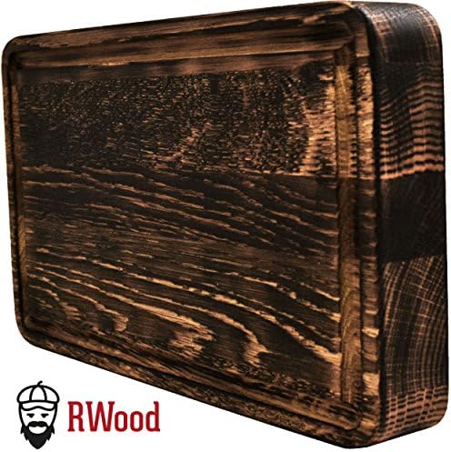 Antimicrobial Cutting &amp; Chopping Board Made of Oak Wood with Juice Groove. Thick Chopping &amp; Butcher Block Made of Hardwood for Kitchen | 100% Russian Production