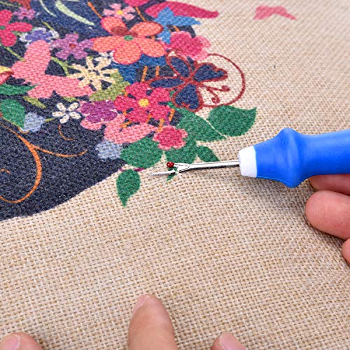 ESHATO 3 Pieces Seam Ripper with One Trimming Scissor, Handy Stitch