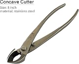 Vouiu 4-Piece Bonsai Tool Set 8 Inch Stainless Steel Concave Cutter Knob Trunk view 3
