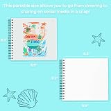Ohuhu Square Sketchbook 8.3x8.3 in Double-Sided Bleedproof 60 Sheets 150gsm view 7
