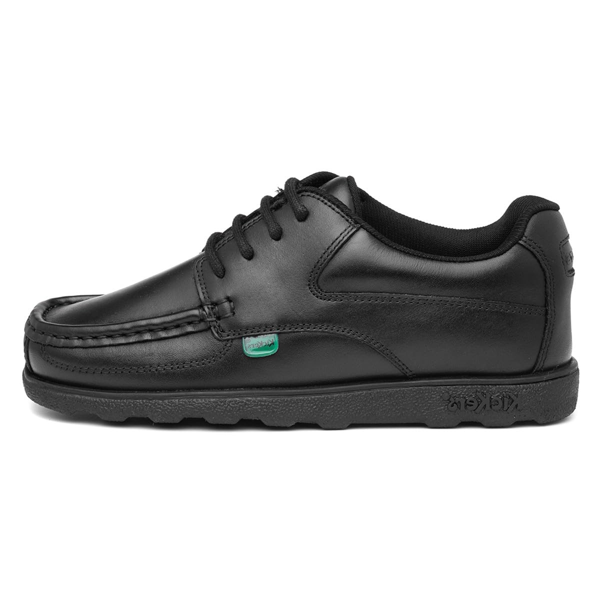 Kickers Boys 20355360 Leather Shoes, Black, 3 UK