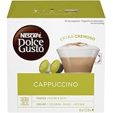 Nescafe Dolce Gusto for Nescafe Dolce Gusto Brewers, Cappuccino, 16-Count Capsules (Pack of 3)