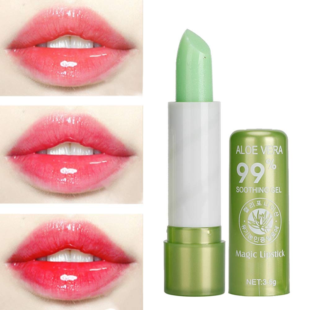 Color Changing Lip Moisturizer, Lip Balm Gloss Lips Repair Moisturizer Lip Night Care Bid Farewell to the Dryness, Lasting Gloss Lipstick Lip Beauty Tool Lips Plumper Smooth and Light Texture