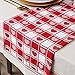 DII Valentine's Day Table Top Collection, Table Runner, 14x72, Checkered Heart
