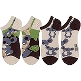 Angelteers 2 Pairs Funny Cartoon Animal Print Cotton Ankle Socks for Women Teens