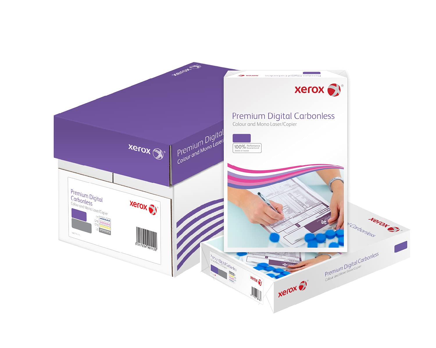 Xerox Carbonless Paper 2 Part Pre-collated Straight White/Yellow A4 80gsm. 1250sets (2500sheets)