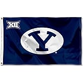 College Flags & Banners Co. Brigham Young Cougars Big 12 Conference Large Grommet Banner Flag