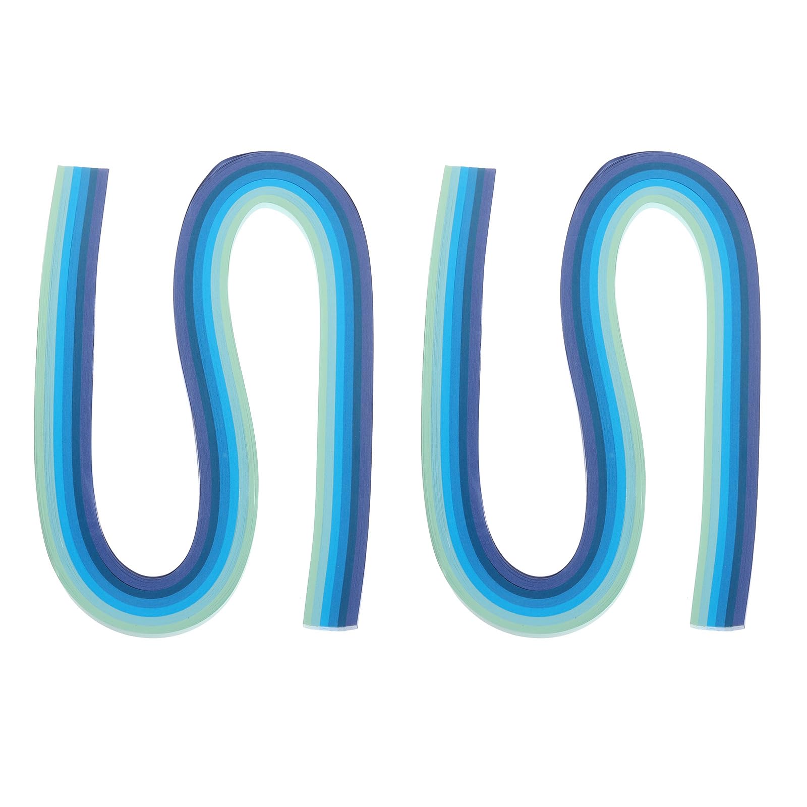 PATIKIL 240pcs Rainbow Quilling Strips Paper 3/16"(5mm) 54cm Origami Paper Quilling Strip for Art DIY Craft Christmas, Blue