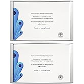 Peacock display Curved Office Business Door Sign Holder | Aluminum Wall Mount Name Plate Holder, cubicle sign holder, sturdy and beautiful 5.5" W X 5.00" H (N-Letterx5.5" 2 signs)