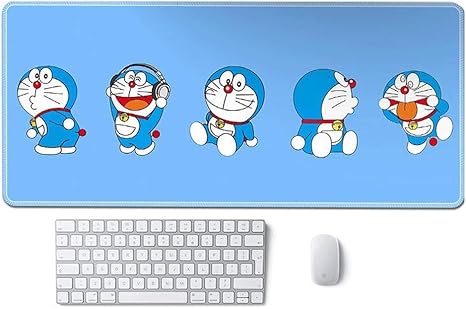Amazon Co Jp マウスパッド かわいい漫画アニメマウスパッド家庭学習のオフィスコンピューターデスクマットノンスリップノートブックマウスパッド キーボードパッド ドラえもん17 ホーム キッチン