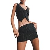 Mylleure Women Sexy Dressy Vest Slim Fit Button Halter V-Neck Tuxedo Suit Waistcoats Versatile Racerback Vintage Streetwear