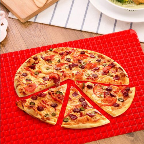 Click Here to See More Images New Pyramid Silicone Oven Baking Tray Sheets Mat Pan Non Stick Fat Reducing Cooking