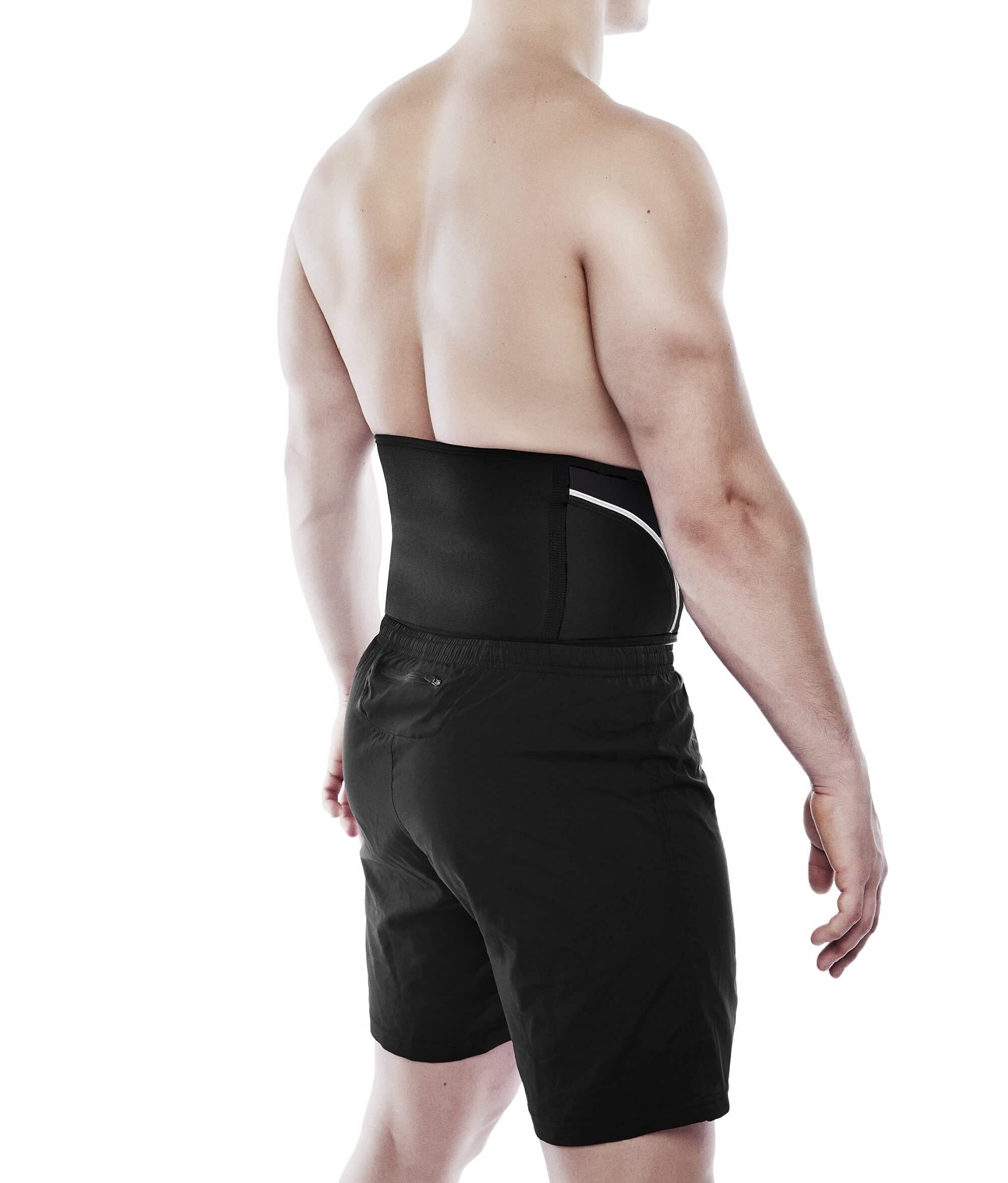 Rehband Back Support Black, Lower Back Support Belt made of 5mm SBR/Neoprene, Stabilization Belt for Back & Lumbar Spine for Sports & Daily Life, Colour:Black, Size:Medium