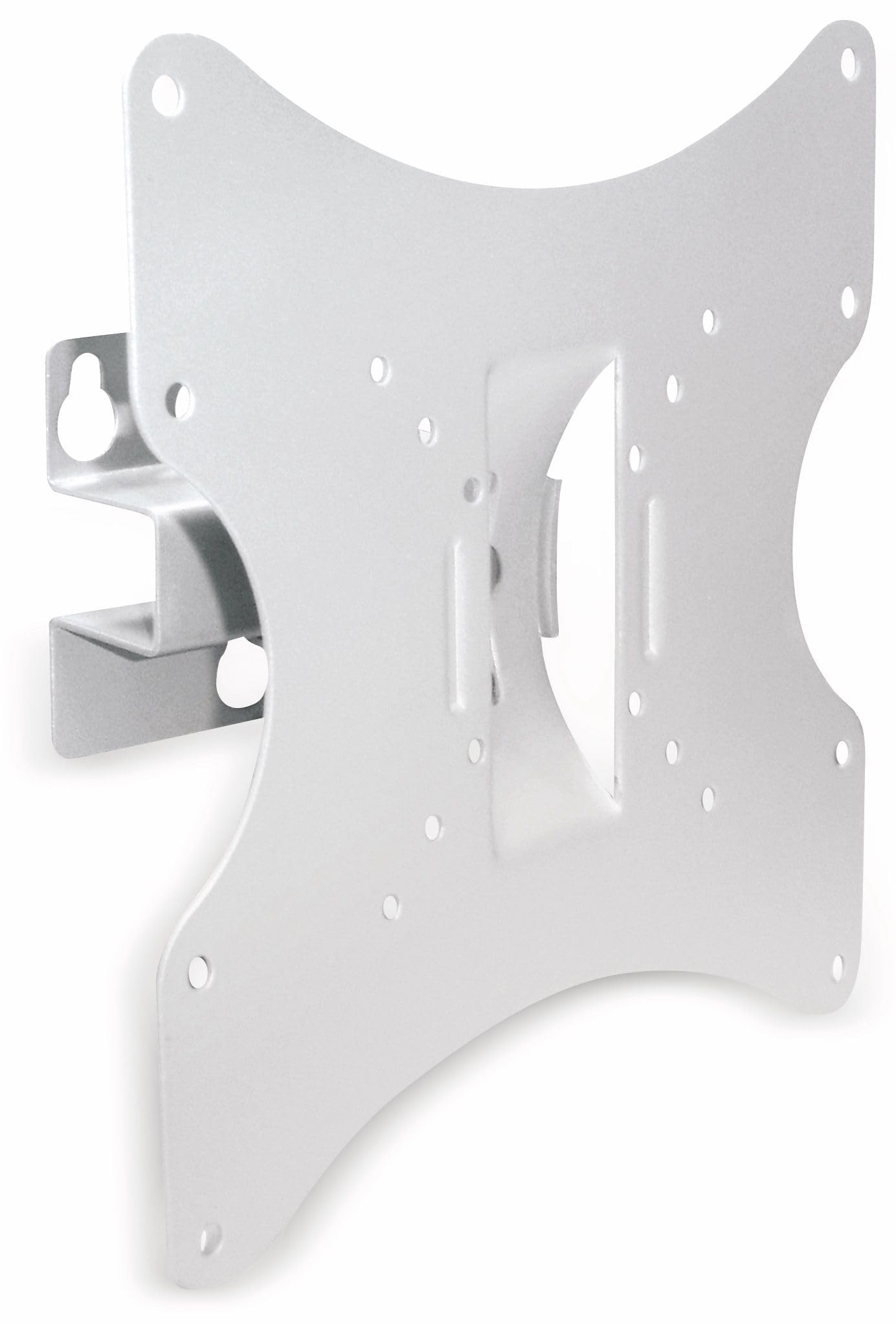 PureMounts PM-LM-TS32W Wall mount for TV sets with 25-107cm (10-42 "), VESA 200x200, tiltable: +/- 20 °, swiveling: +/- 60 °, wall distance: 90mm, max. Load: 30kg, white