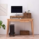 KIRIGEN ATX Computer Case Cart with 4 Caster Wheels Dark Brown view 4