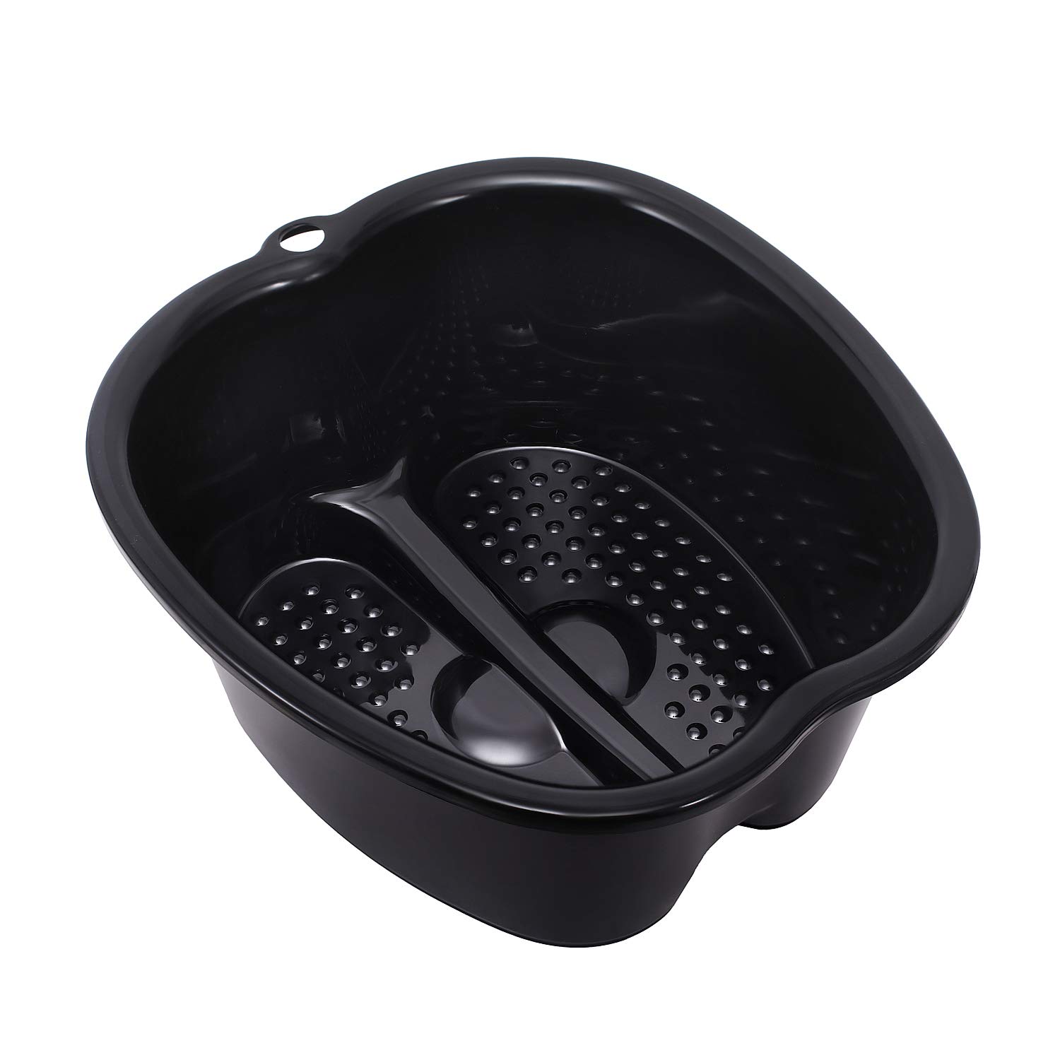 Foot Soaking Bath Basin - Large Foot Soaking Tub Foot Bath Spa Wash Basin Foot Bucket Foot Soaking Tub Feet at Home(Black): Beauty