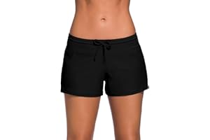 WILLBOND Women Swimsuit Shorts Tankini Swim Briefs Plus Size Bottom Boardshort Summer Swimwear Beach Trunks