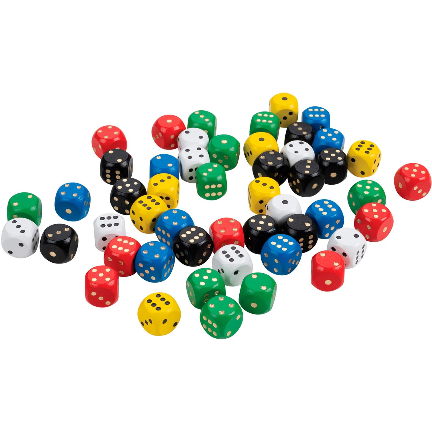 Philos Wooden Cube, 16 mm, Multi-Colour