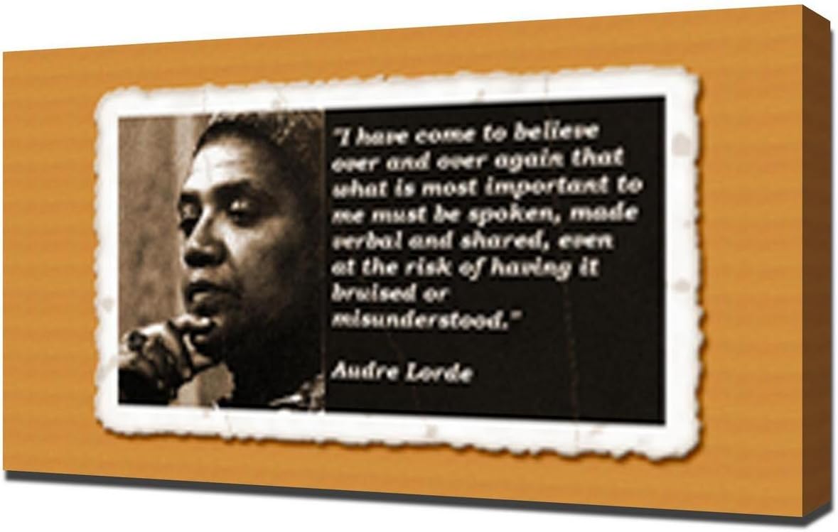 Audre Lorde Quotes 1 - Canvas Art Print - Wall Art - Canvas Wrap