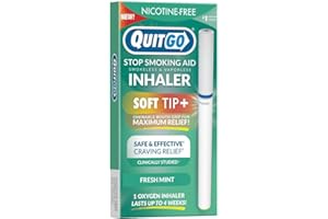 Quit Smoking Aid Oxygen Inhaler + Soft Tip Chewable Filter to Help Curb Cravings, Nicotine Free Non-Addictive Stop Smoking Su