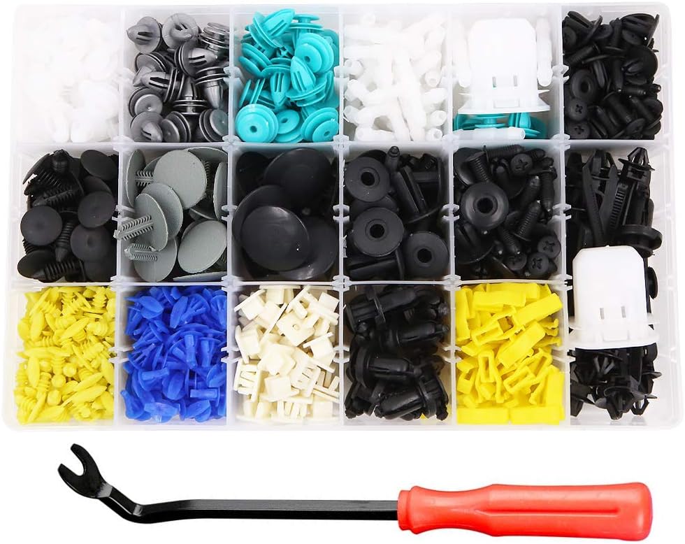 LFS Car Trim Clips with Fastener Remover Push Retainer Kit 730 PCS