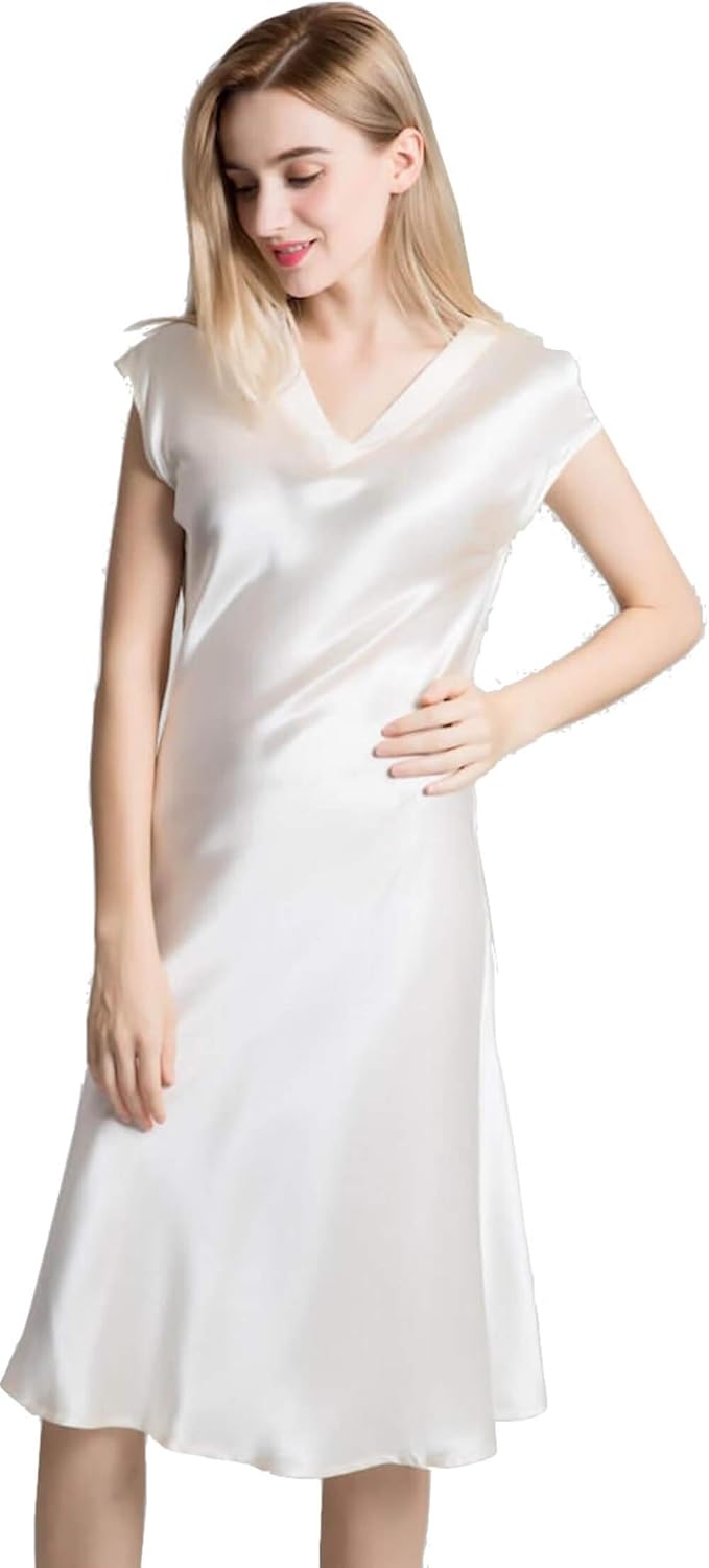 DamenSeiden Pyjama Negligee Satin Schlafanzug Seiden ...