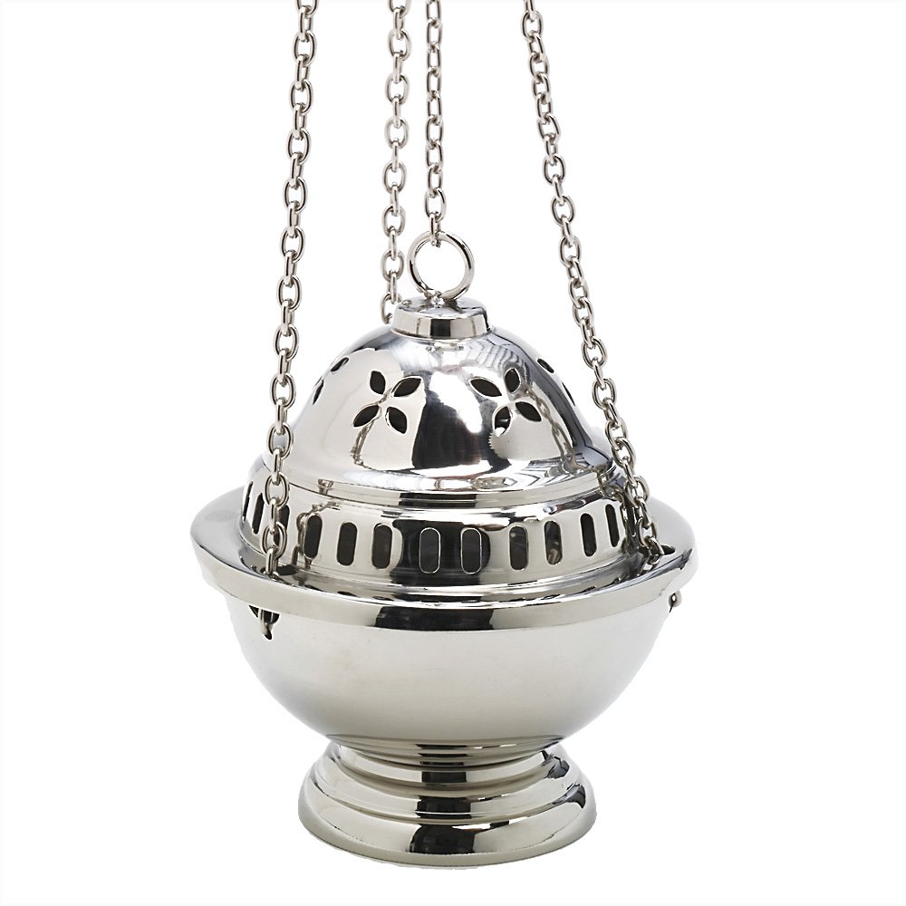 NKlaus Incense burner with insert bowl Brass Handmade gift Incense burner 2915