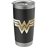 Wonder Woman 1984 Golden Logo Stainless Steel Insulated Tumbler